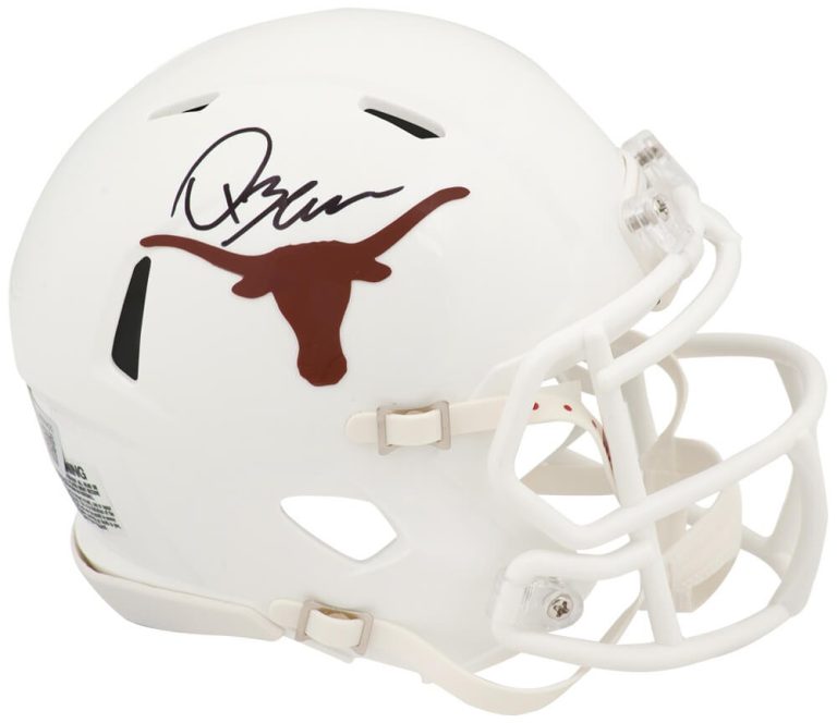 Quinn Ewers Signed Texas Longhorns Riddell Speed Mini Helmet  - (BECKETT COA)