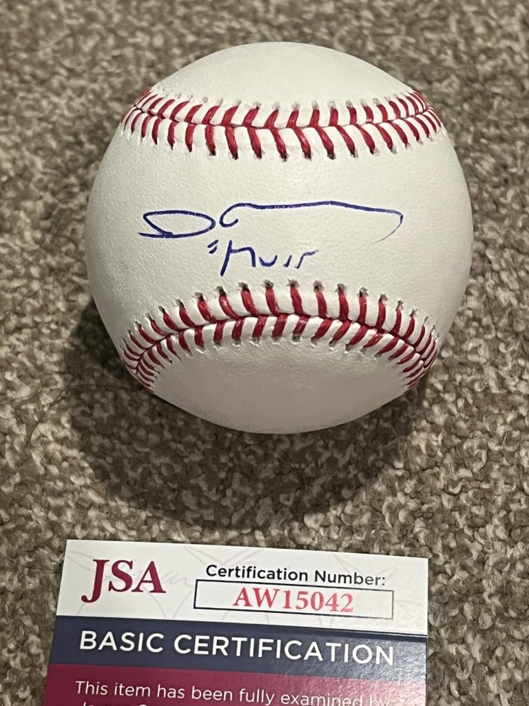 SIGNED BASEBALL AUTO CELEBRITY IMPRACTICAL JOKERS JAMES MURR MURRAY JSA COA
