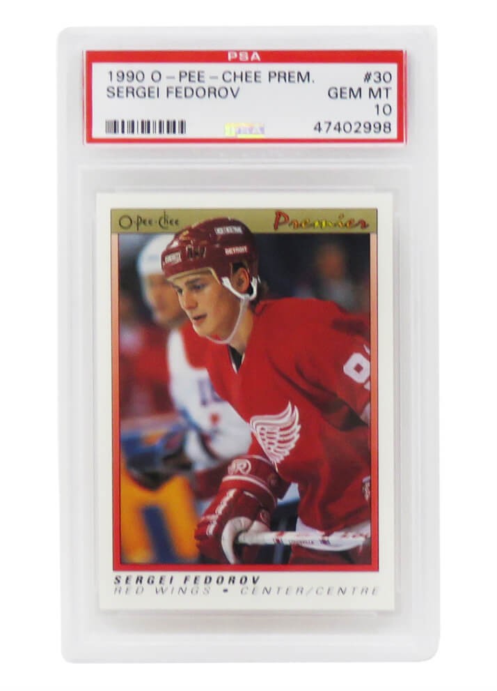 Sergei Fedorov 1990 O-Pee-Chee OPC Premier #30 RC Rookie Card - PSA 10 GEM MINT