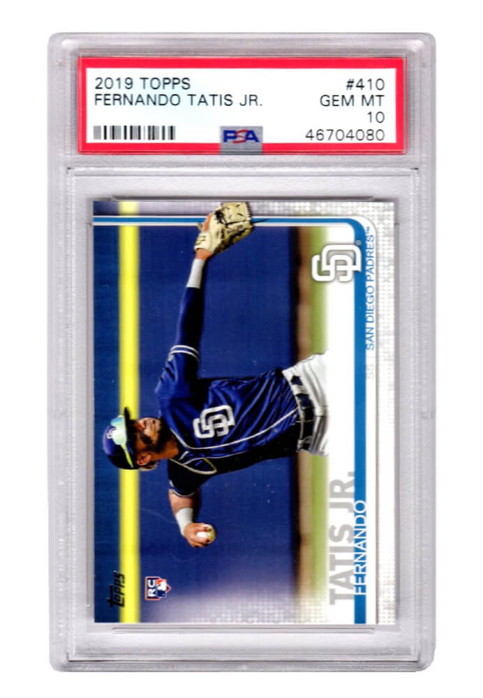 Fernando Tatis Jr Padres 2019 Topps Series 2 #410 RC Rookie Card PSA 10 GEM MINT