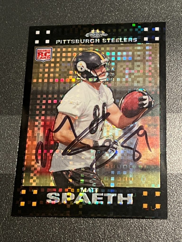 SIGNED FOOTBALL CARD TOPPS CHROME 2007 XFACTOR MATT SPAETH MINNESOTA GOPHERS RC