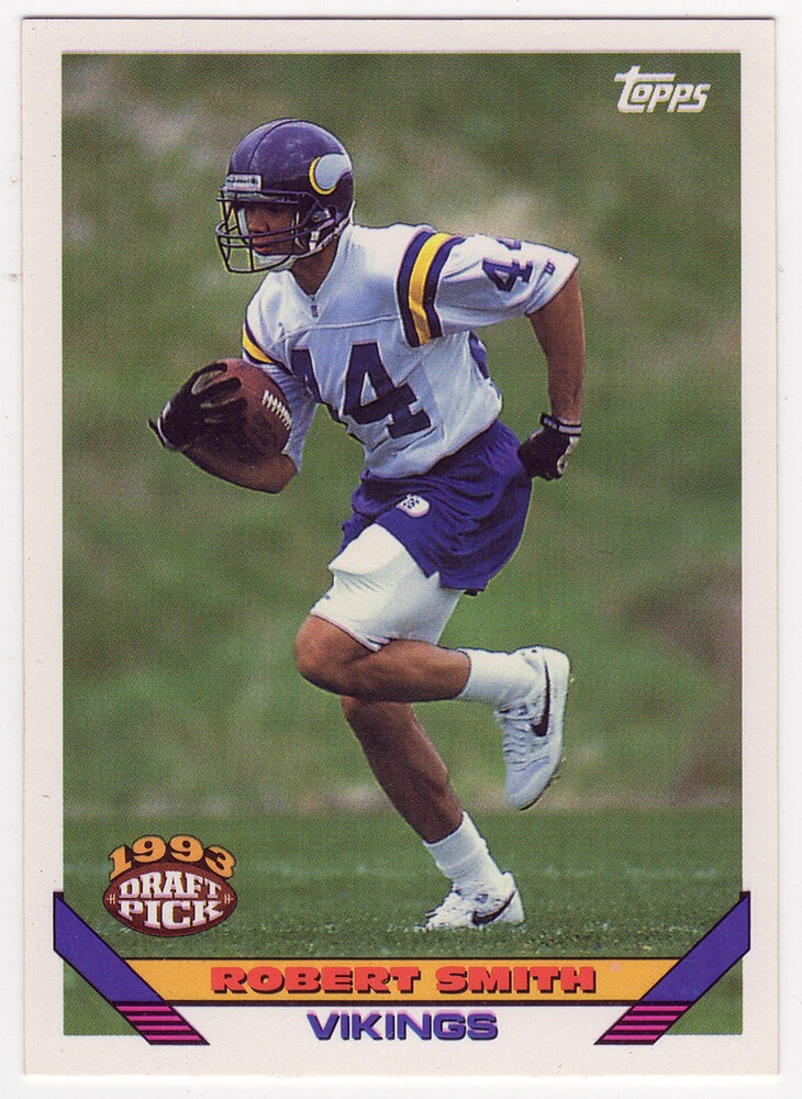 Robert Smith Vikings 1993 Topps Football ROOKIE RC Card #259 (Lot of 34)