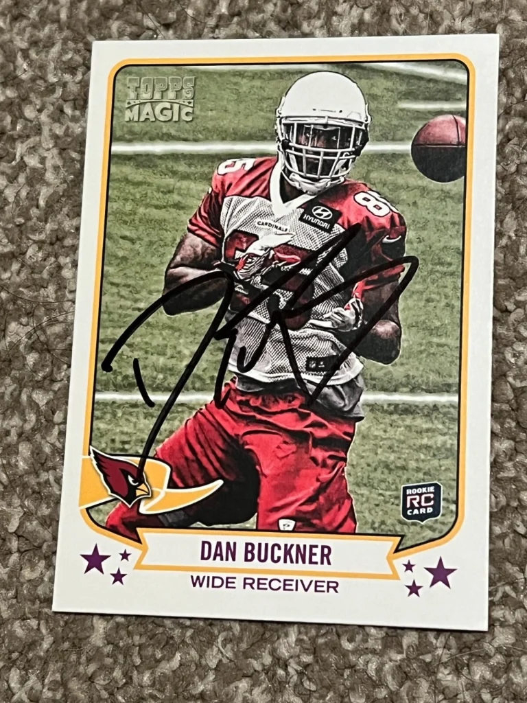 SIGNED FOOTBALL CARD 2013 TOPPS MAGIC ARIZONA CARDINALS DAN BUCKNER #157 RC