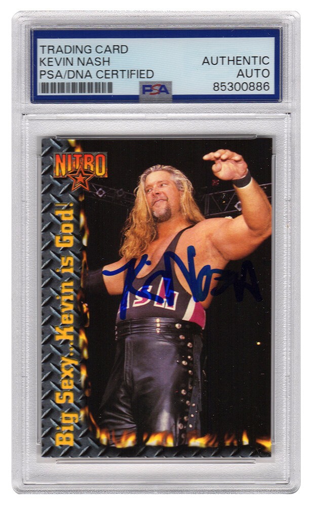 Kevin Nash Signed 1999 Topps WCW / NWO Nitro Wrestling Card #68 - (PSA/DNA)