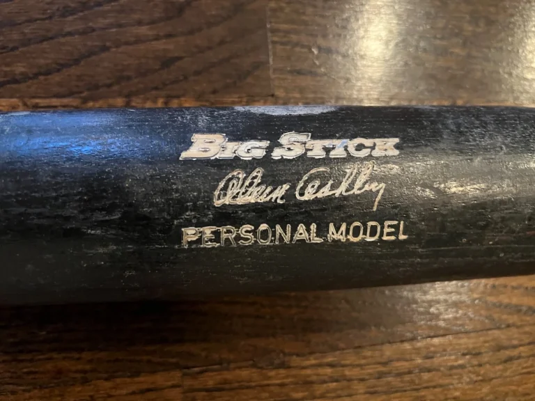 ALAN ASHBY GAME USED BASEBALL BAT CLEVELAND INDIANS TORONTO BLUE JAYS ASTROS