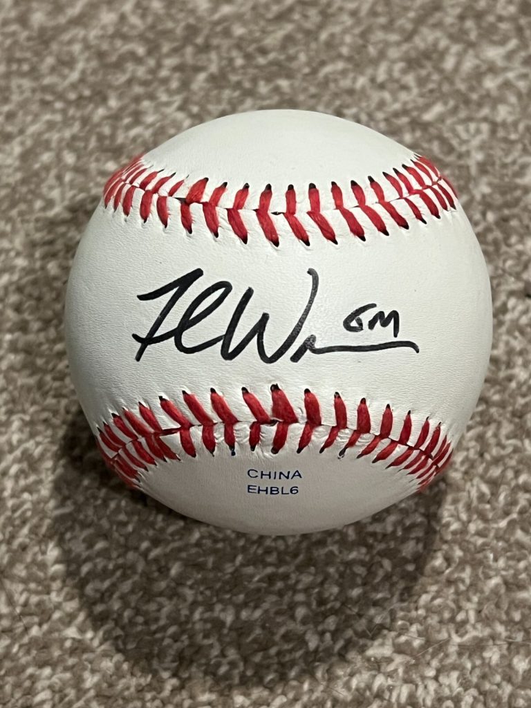 GENERAL MANAGER SIGNED BASEBALL AUTO FRANK WREN ATLANTA BRAVES GM