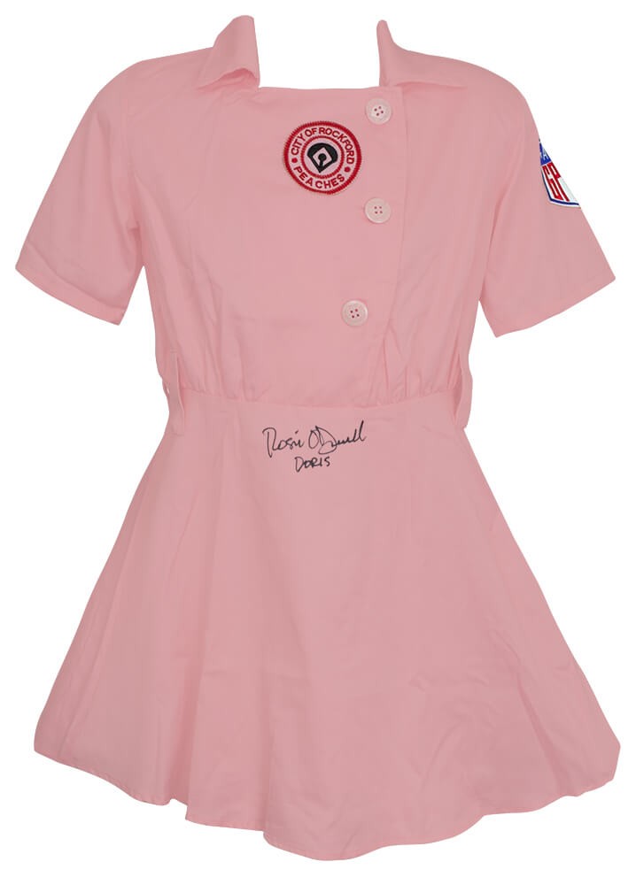 Rosie O'Donnell Signed Peaches Pink Costume Women's Jersey w/Doris - (SS COA)