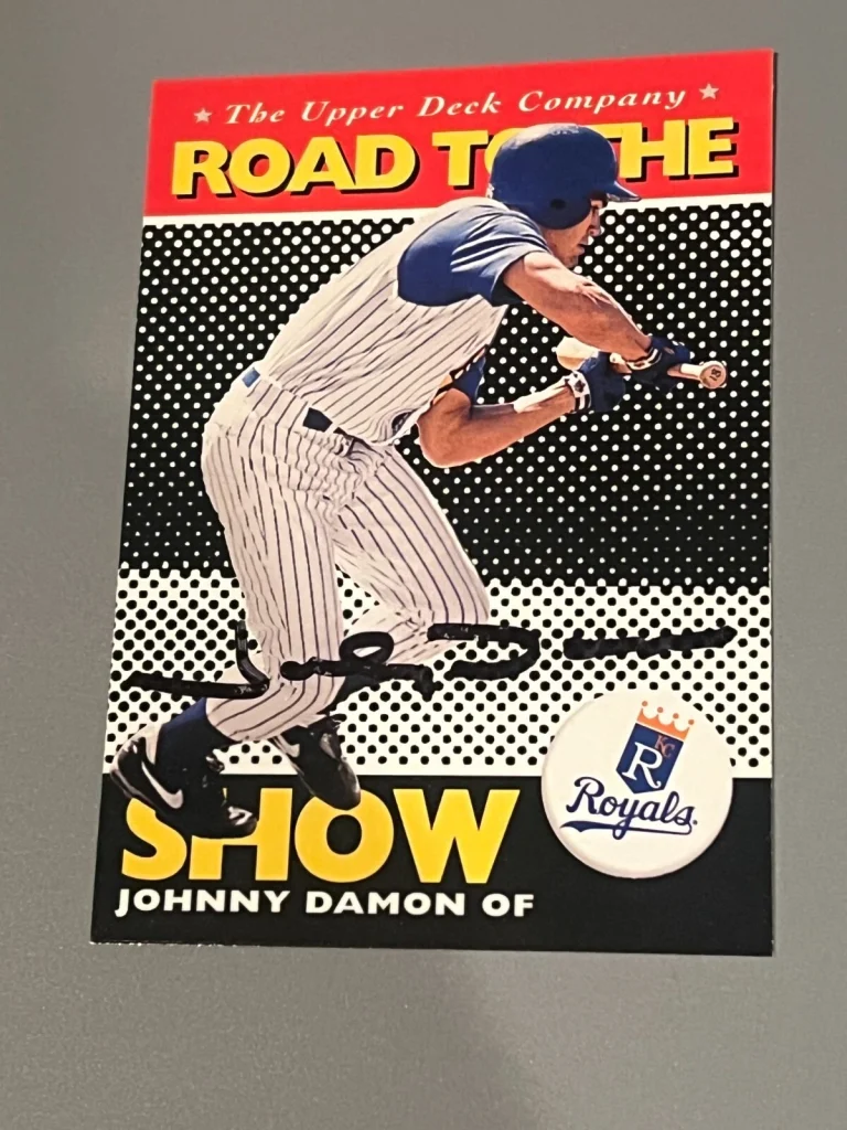 SIGNED BASEBALL CARD AUTO JOHNNY DAMON KANSAS CITY ROYALS 1994 UPPER DECK MILB