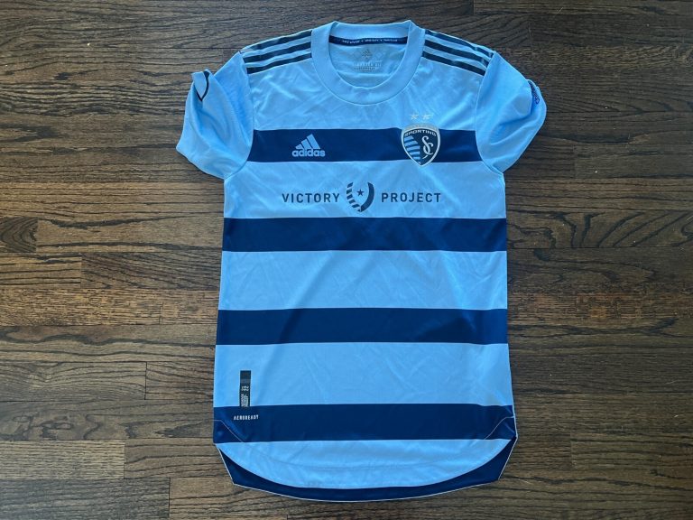 SPORTING KC KANSAS CITY SKC MLS GAME USED ? TEAM ISSUED SOCCER JERSEY CISNEROS