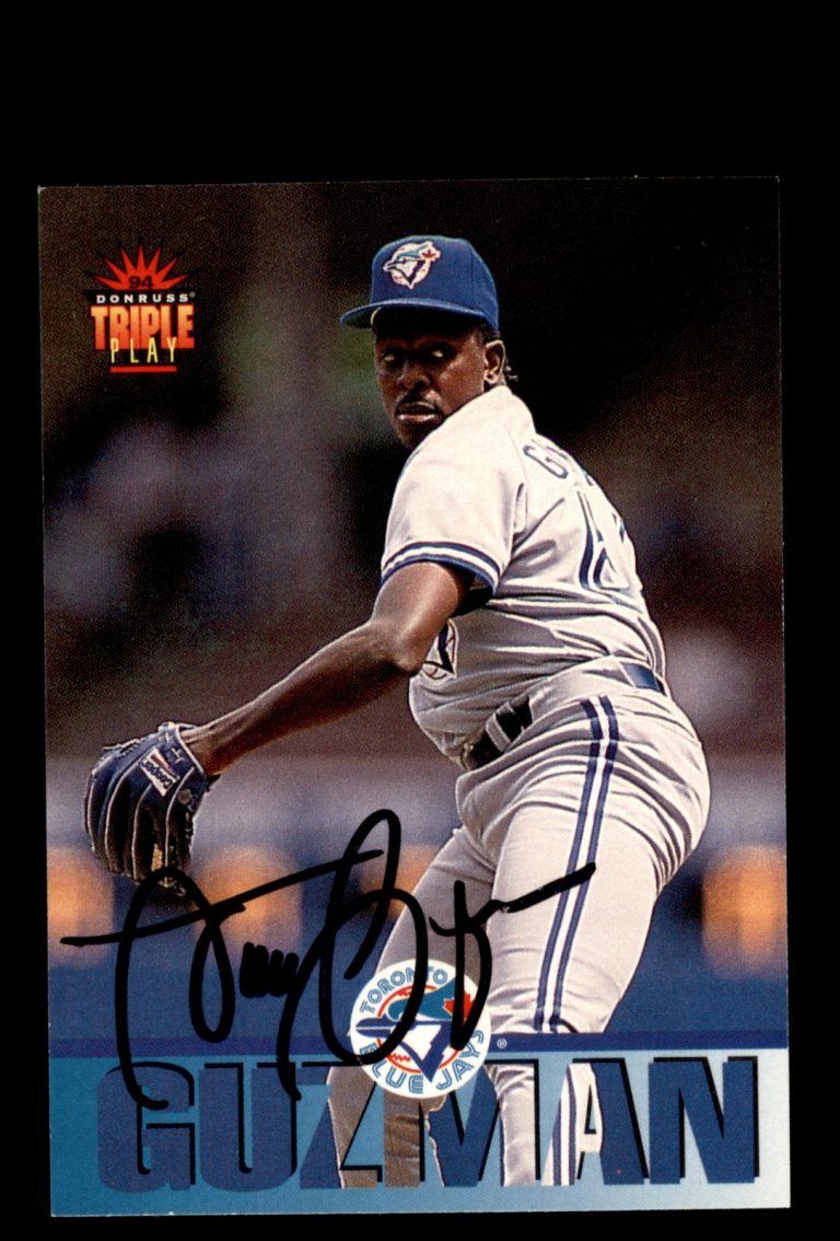 Signed Baseball Card Auto 1994 Triple Play #33 Juan Guzman Toronto Blue Jays