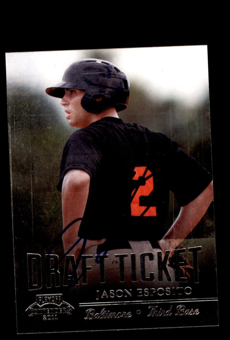 Signed Baseball Card Auto 2011 Playoff Contenders #DT74 Jason Esposito Orioles