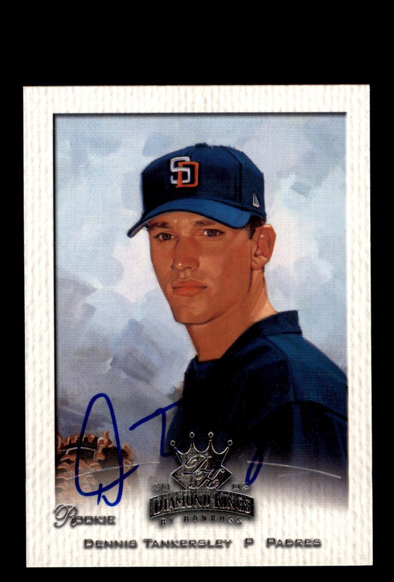 Signed Baseball Card 2003 Donruss Diamond Kings #115 Dennis Tankersley Padres