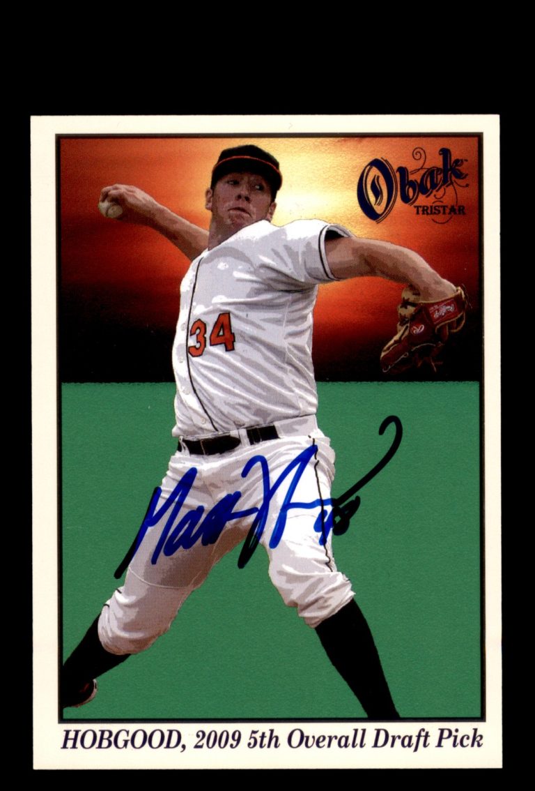 Signed Baseball Card Auto 2009 TriStar Obak #119 Matt Hobgood Baltimore