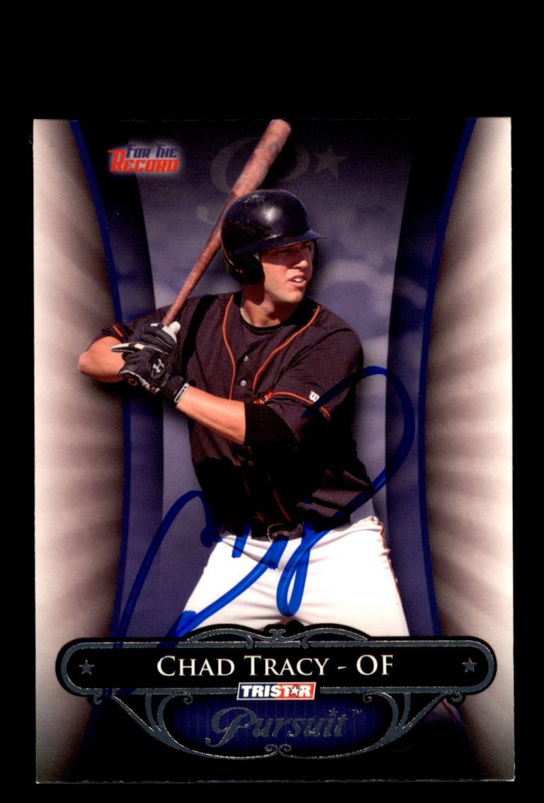 Signed Baseball Card Auto 2010 TriStar Pursuit #149 Chad Tracy