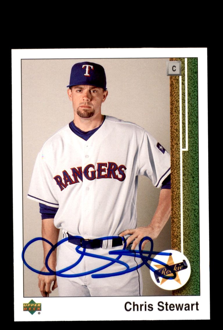 Signed Baseball Card Auto 2007 Upper Deck #89-CS Chris Stewart Texas Rangers