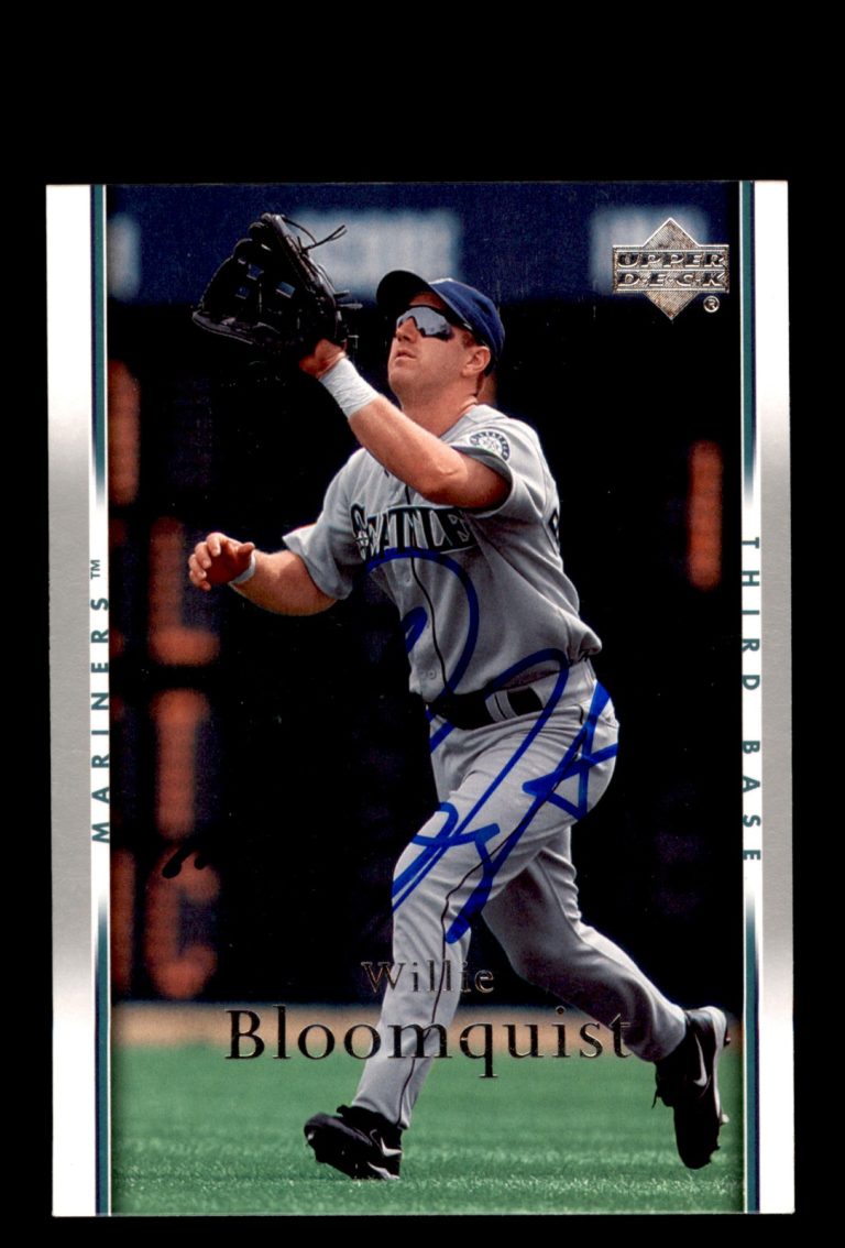Signed Baseball Card Auto 2007 Upper Deck #193 Willie Bloomquist Mariners