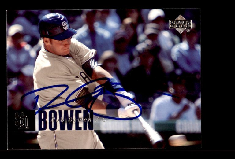 Signed Baseball Card Auto 2006 Upper Deck #780 Rob Bowen San Diego Padres
