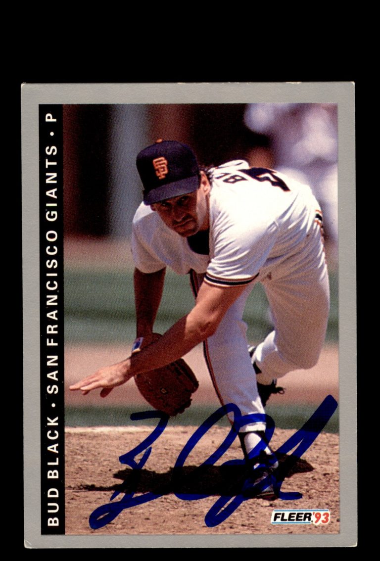 Signed Baseball Card Auto 1993 Fleer #151 Bud Black San Francisco Giants