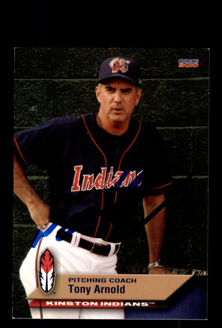 Signed Baseball Card Auto 2010 Choice Kinston Indians #27 Tony Arnold