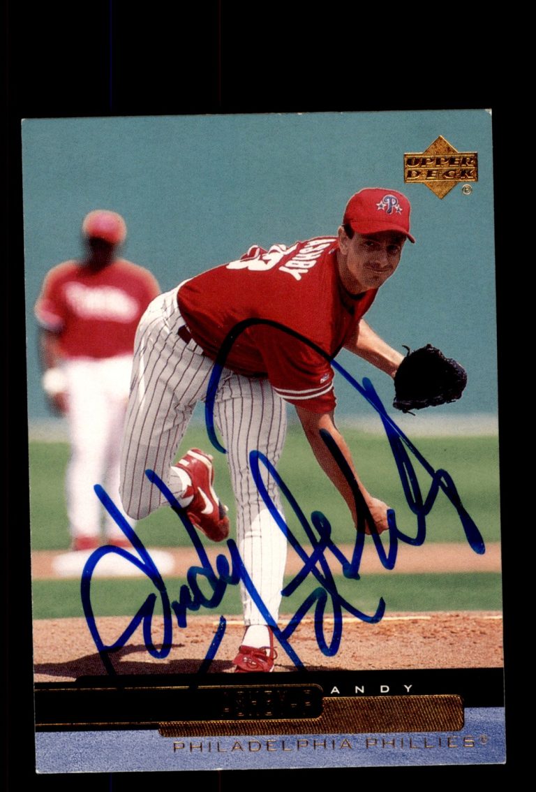 Signed Baseball Card Auto 2000 Upper Deck #459 Andy Ashby Philadelphia Phillies