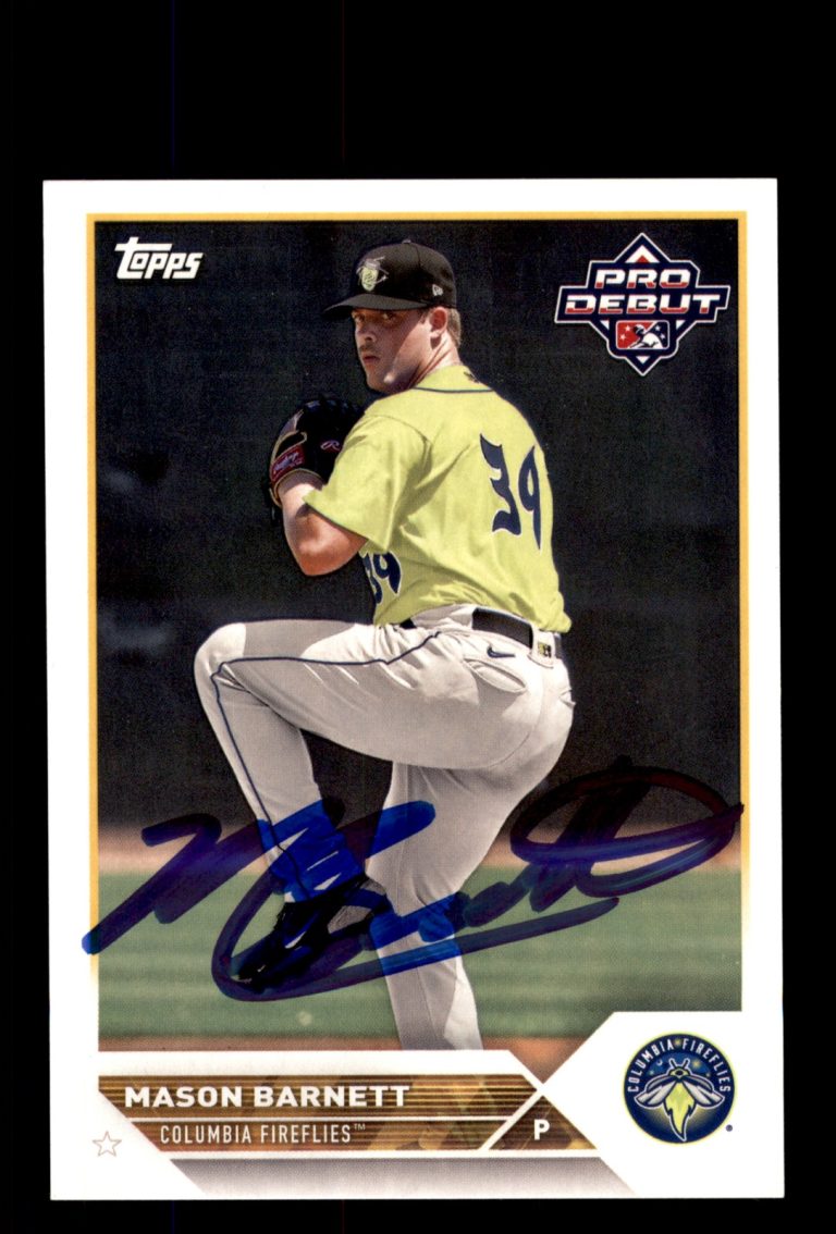 Signed Baseball Card Auto 2023 Topps Pro Debut #PD-112 Mason Barnett