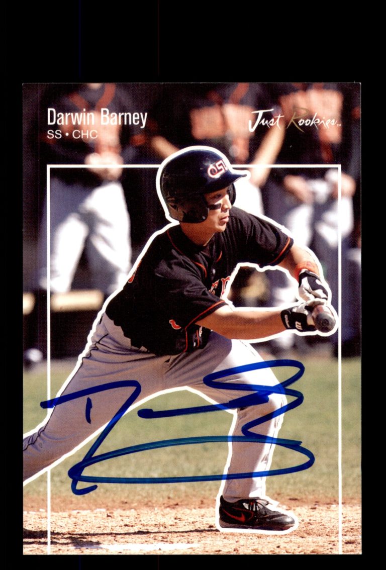 Signed Baseball Card Auto 2007 Just Minors Just Rookies #JR-05 Darwin Barney