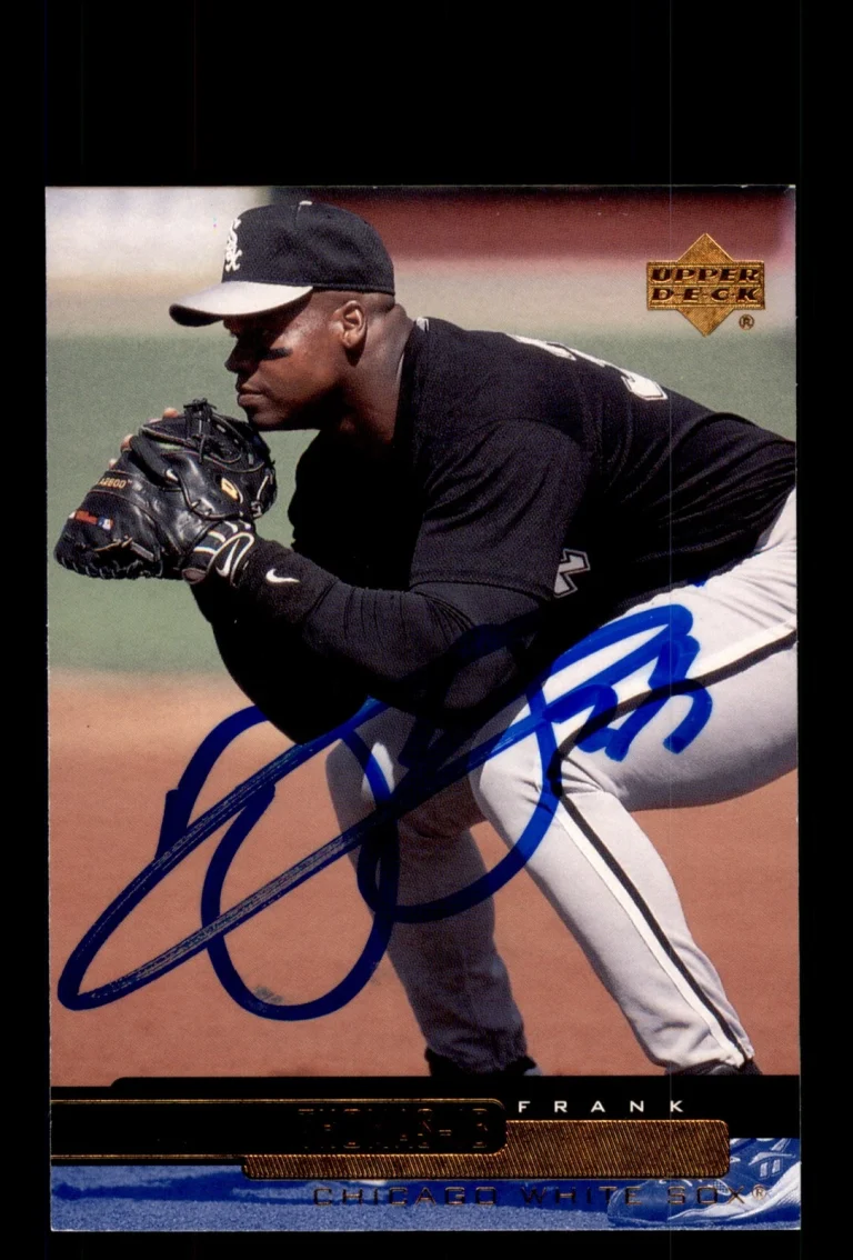 Signed Baseball Card Auto 2000 Upper Deck #349 Frank Thomas Chicago White Sox
