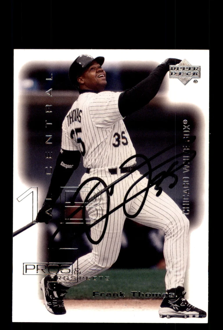 Signed Baseball Card Auto 2000 Upper Deck Pros & Prospects #38 Frank Thomas