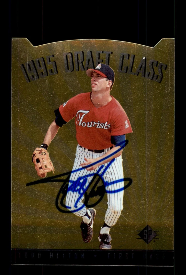 Signed Baseball Card Auto 1995 SP Top Prospects #112 Todd Helton Rockies HOF