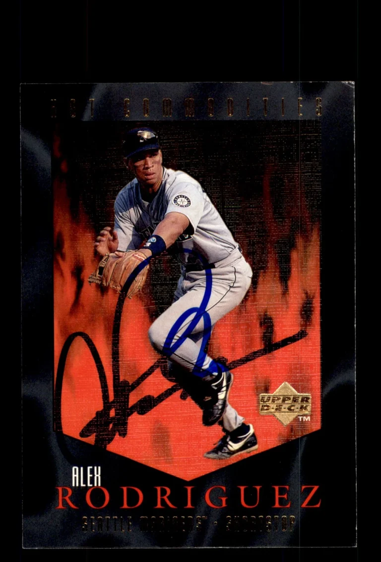 Signed Baseball Card Auto 1997 Upper Deck #HC1 Alex Rodriguez Seattle Mariners