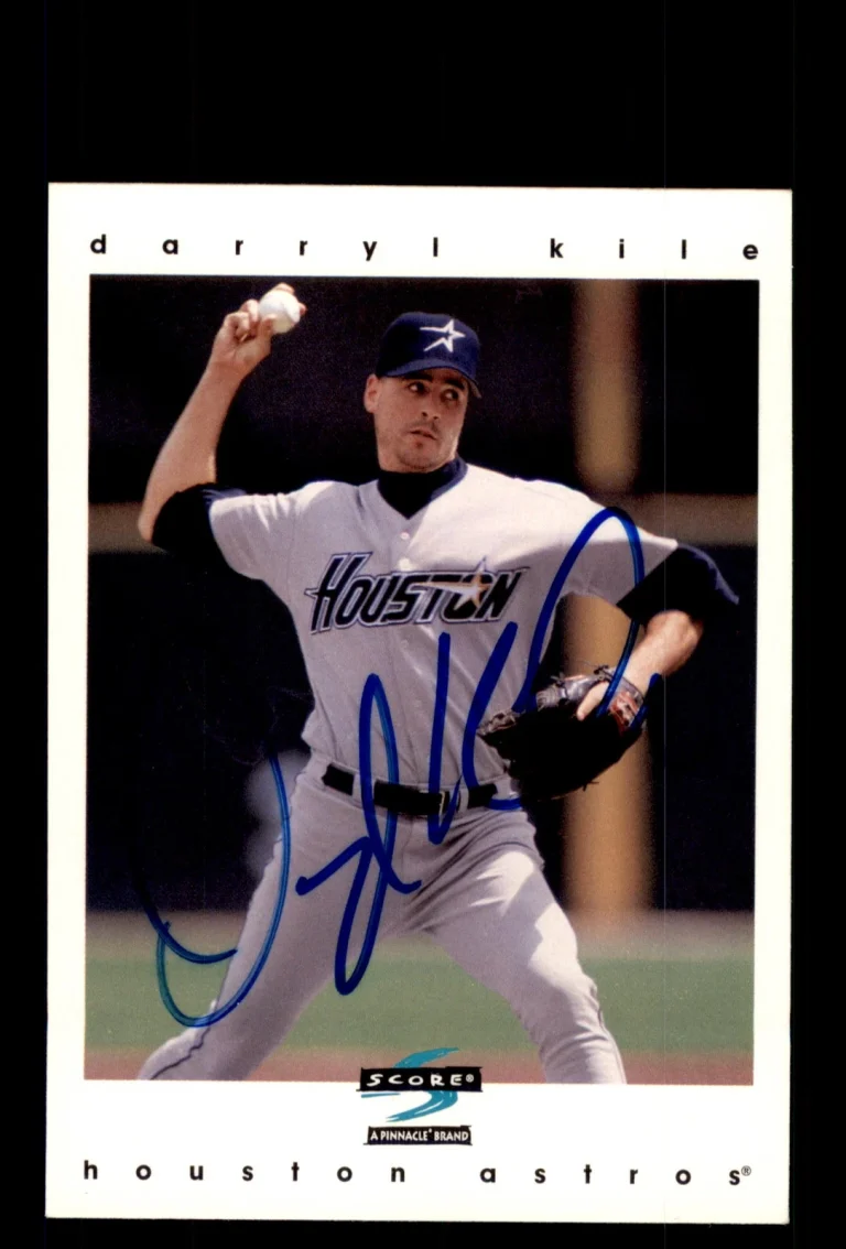 Signed Baseball Card Auto 1997 Score #371 Darryl Kile Houston Astros