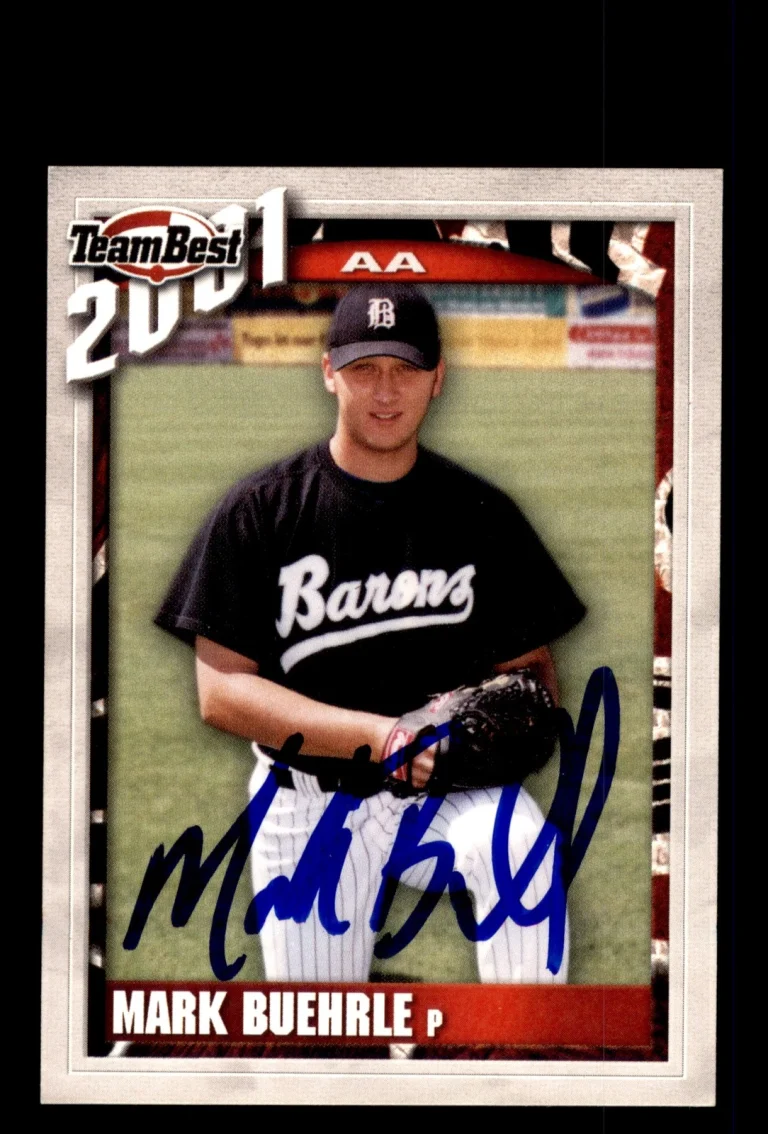 Signed Baseball Card Auto 2001 Team Best #18 Mark Buehrle RC White Sox