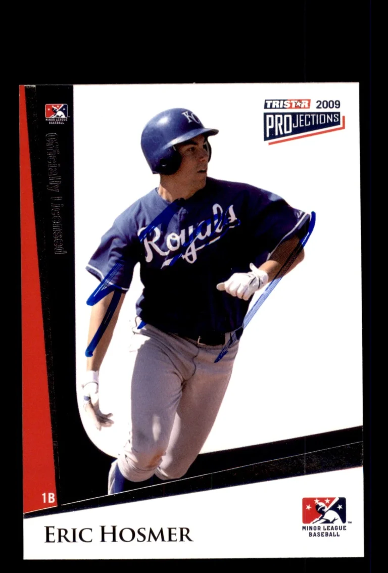 Signed Baseball Card Auto 2009 TriStar PROjections #248 Eric Hosmer Royals