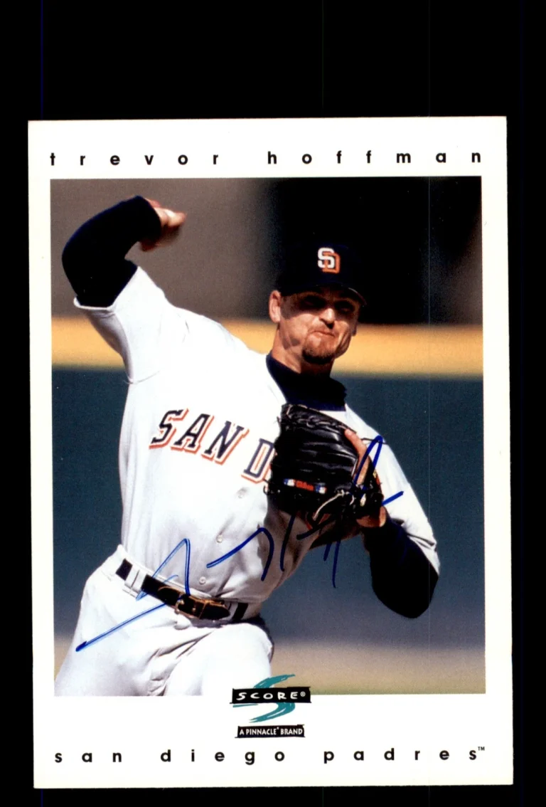 Signed Baseball Card Auto 1997 Score #36 Trevor Hoffman San Diego Padres