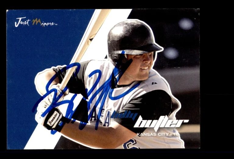 Signed Baseball Card Auto 2008 Just Autographs #09 Billy Butler Royals