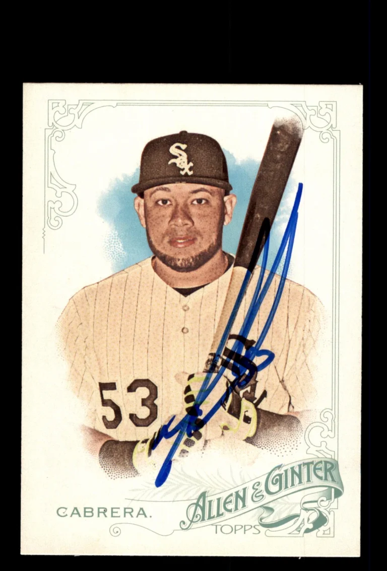 Signed Baseball Card Auto 2015 Topps Allen & Ginter #197 Melky Cabrera White Sox