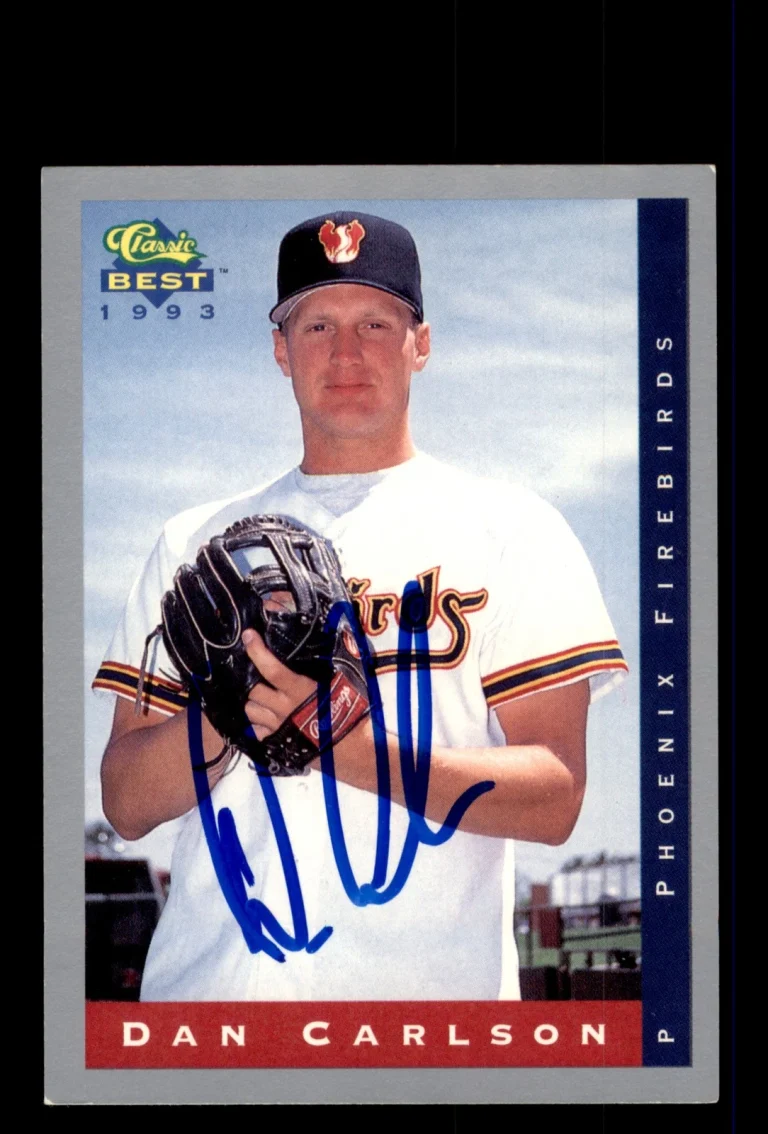 Signed Baseball Card Auto 1993 Classic Best #46 Dan Carlson Phoenix Firebirds