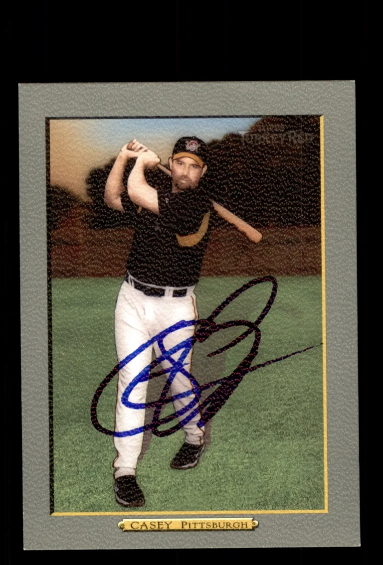 Signed Baseball Card Auto 2006 Topps Turkey Red #435 Sean Casey Pirates