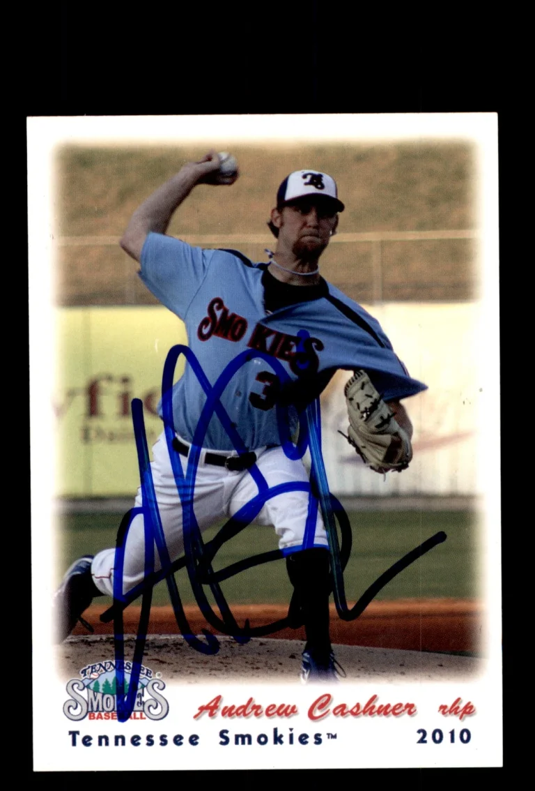 Signed Baseball Card Auto 2010 Grandstand Tennessee Smokies Andrew Cashner
