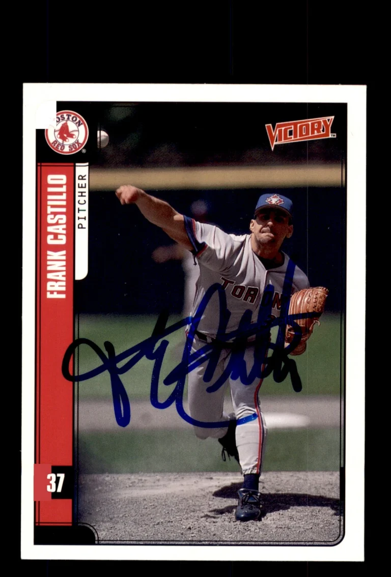 Signed Baseball Card Auto 2001 Upper Deck Victory #156 Frank Castillo Red Sox