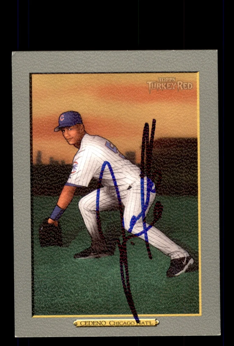 Signed Baseball Card Auto 2006 Topps Turkey Red #541 Ronny Cedeno Chicago Cubs