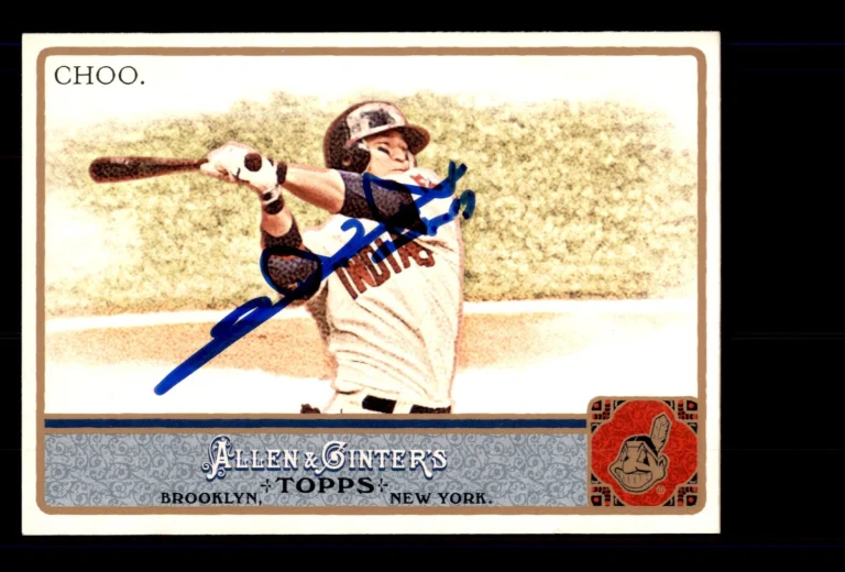 Signed Baseball Card Auto 2011 Topps Allen & Ginter #115 Shin-Soo Choo Indians