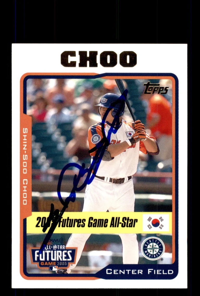 Signed Baseball Card Auto 2005 Topps #UH204 Shin-Soo Choo Seattle Mariners