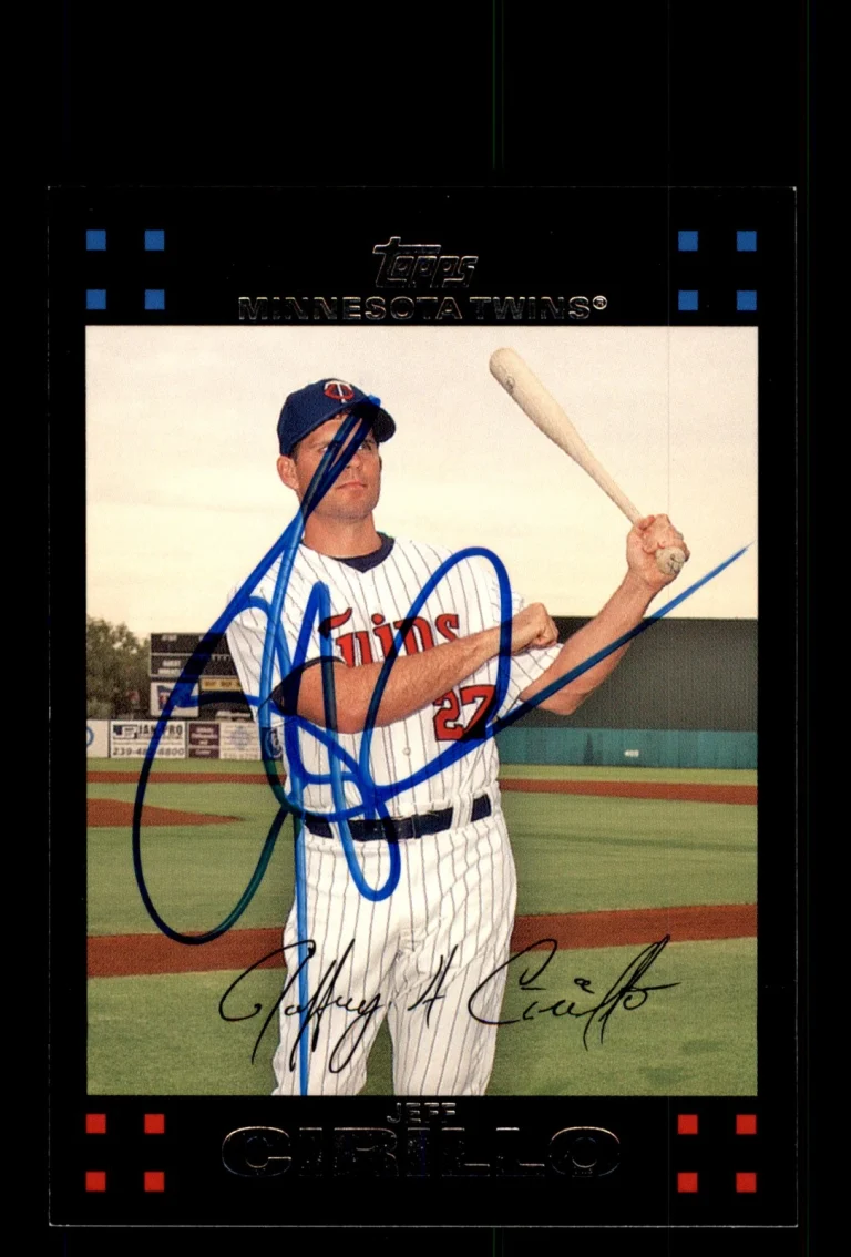 Signed Baseball Card Auto 2007 Topps #503 Jeff Cirillo Minnesota Twins