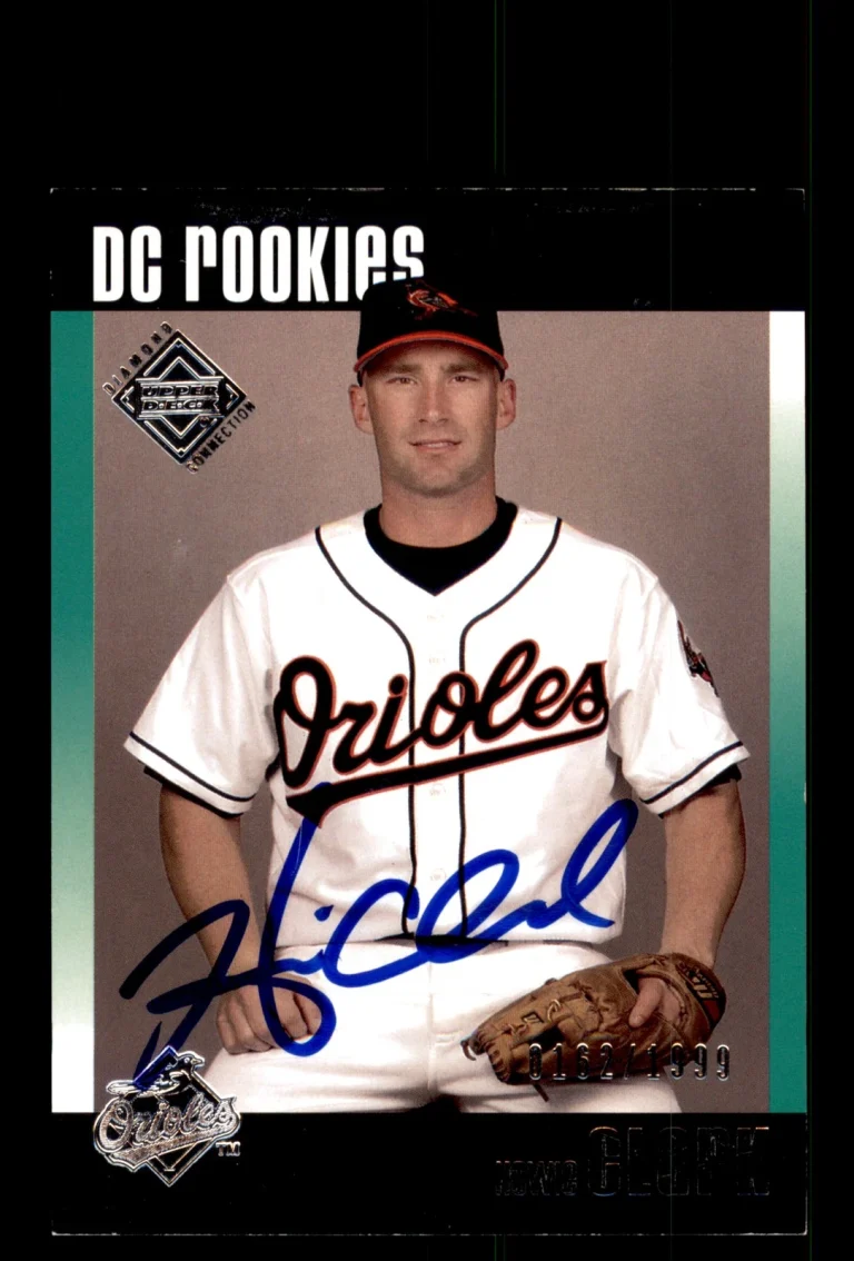 Signed Baseball Card Auto 2002 Upper Deck #618 Howie Clark Orioles