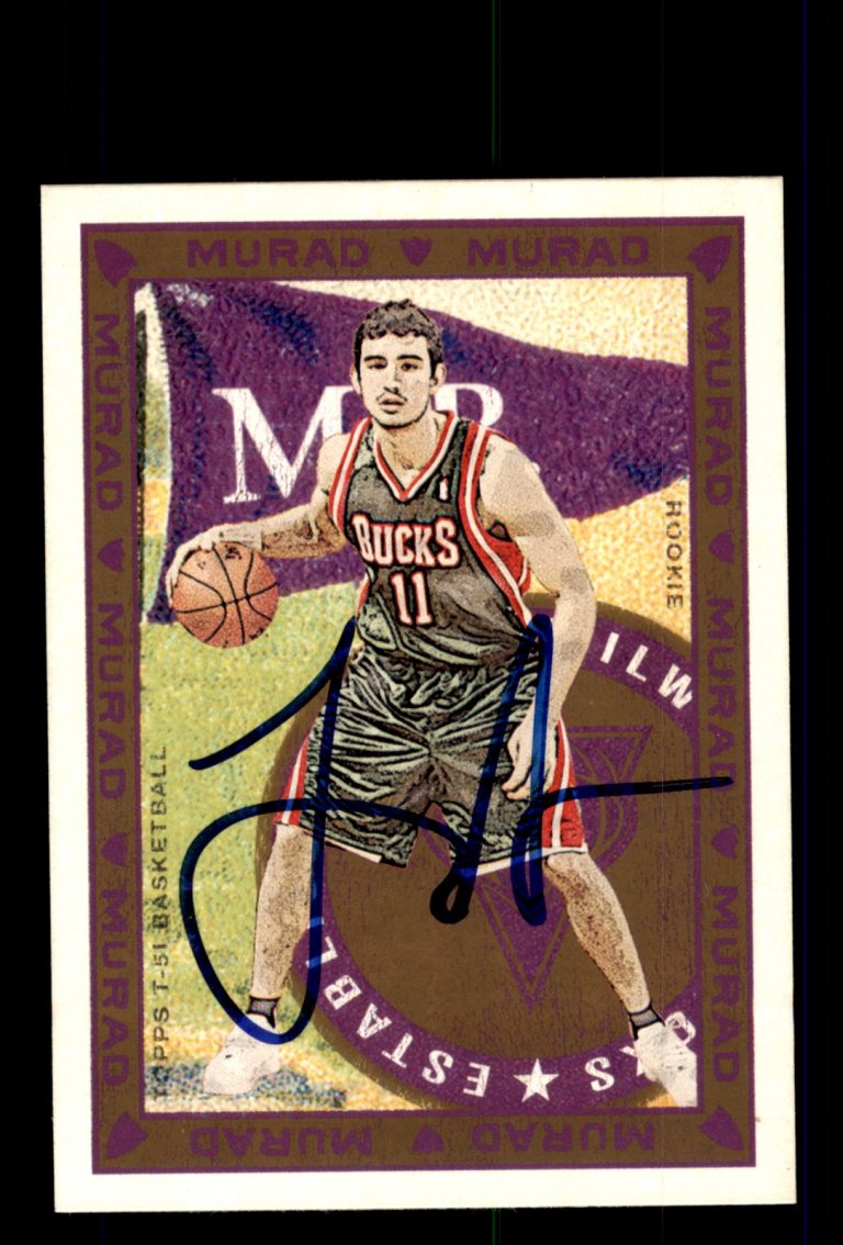 Signed Basketball Card Auto Joe Alexander 2008-09 Topps T-51 Murad #178 Bucks