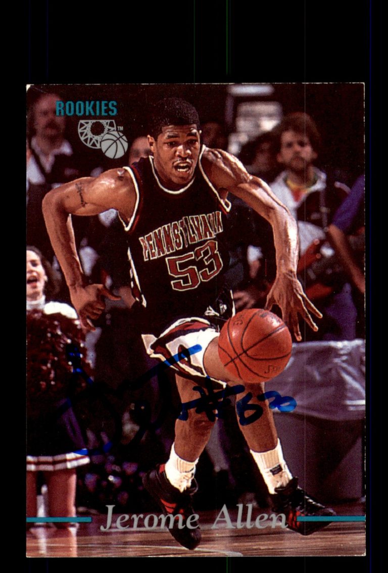 Signed Basketball Card Auto Jerome Allen 1995 Classic Rookies #47 Penn In Person
