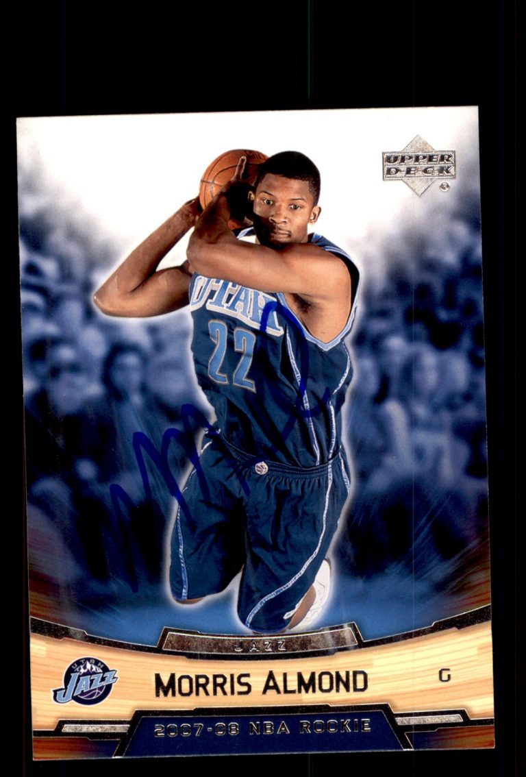 Signed Basketball Card Auto Morris Almond 2007-08 Upper Deck Box Set 2