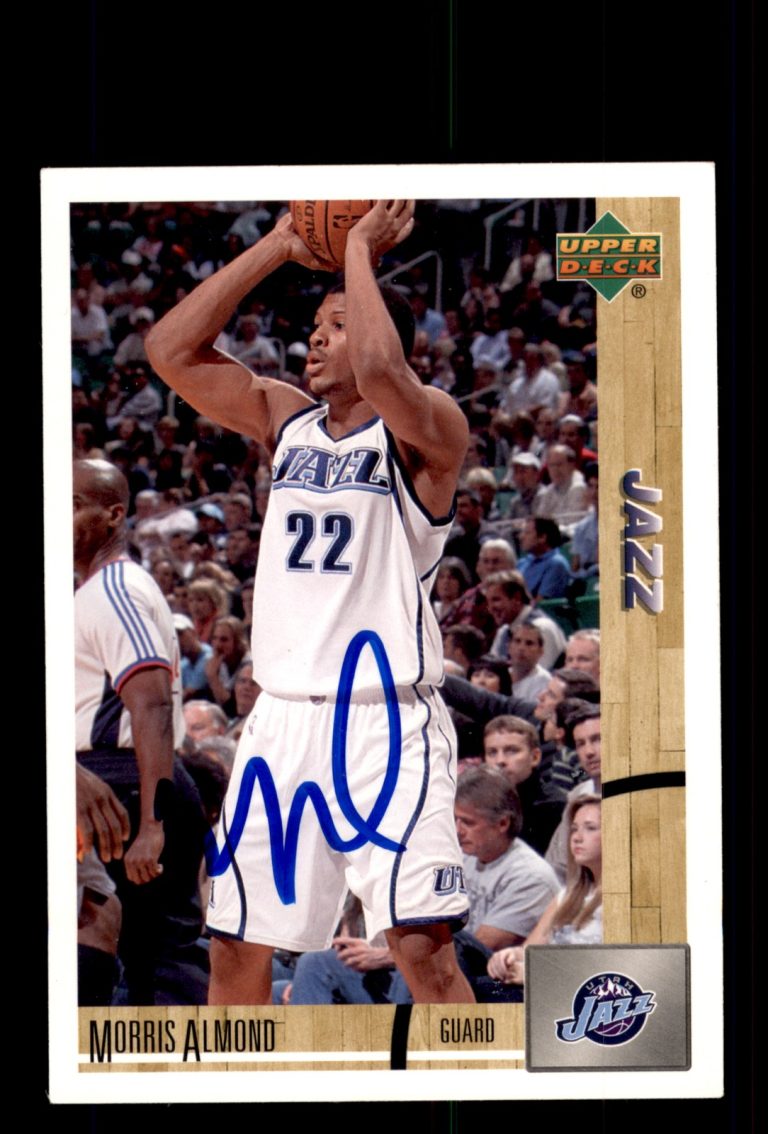 Signed Basketball Card Auto Morris Almond 2008-09 Upper Deck Lineage #180 Jazz
