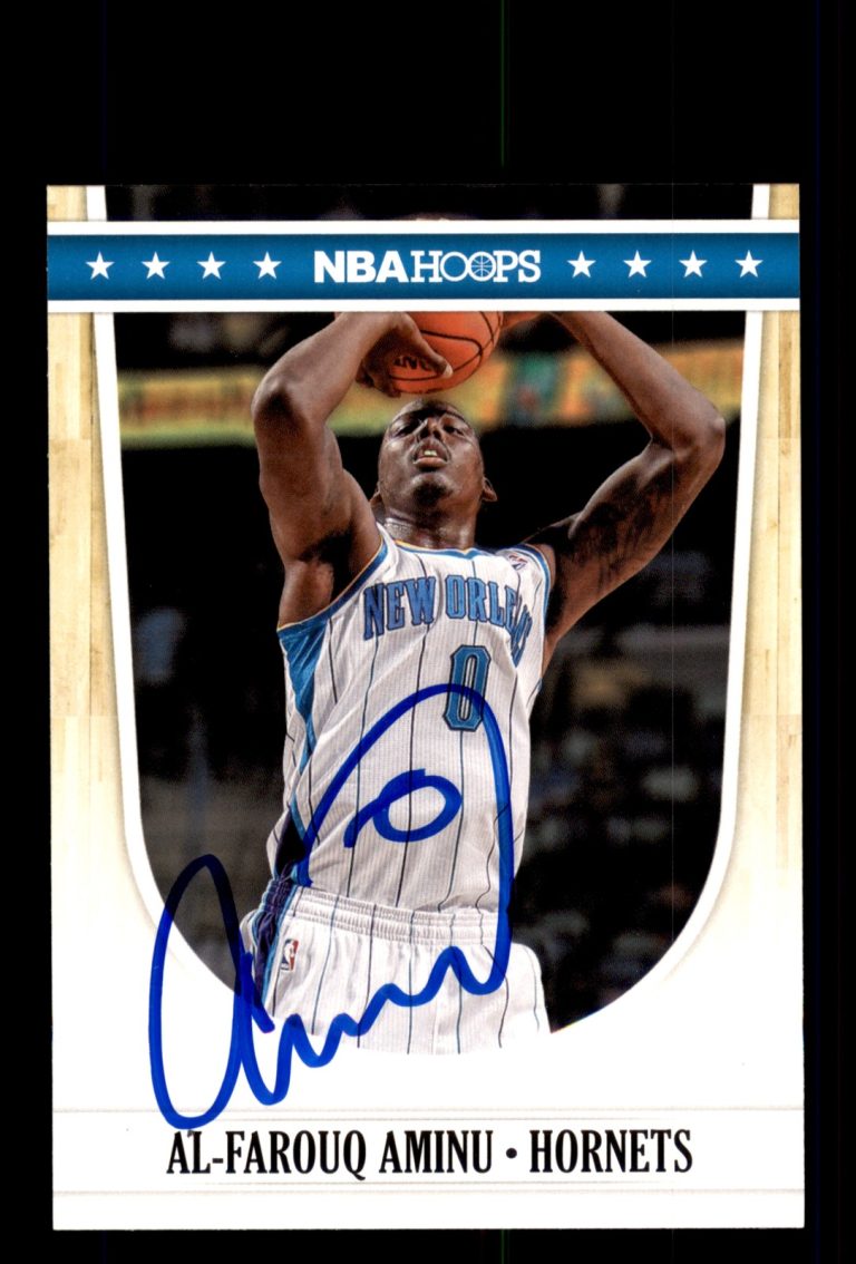Signed Basketball Card Auto Al-Farouq Aminu 2011-12 NBA Hoops #86 Hornets